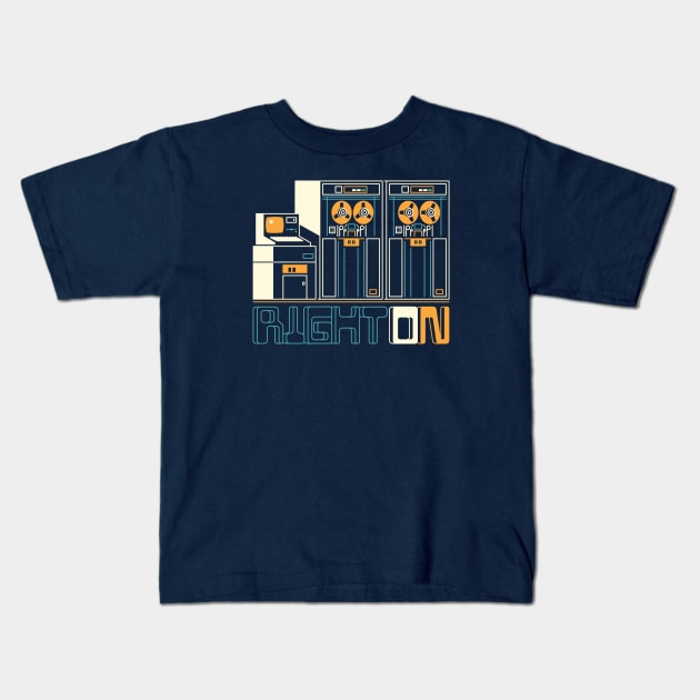 RIGHT ON Kids T-Shirt by etherbrian